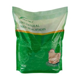 NAOUTHLY Bulk Dried Mealworms 10Lb Bag -Premium Non-GMO Dried Mealworms for Chicken, Nutritious High Protein - 100% Natural for Laying Hens, Birds, Ducks, Chicken Feed