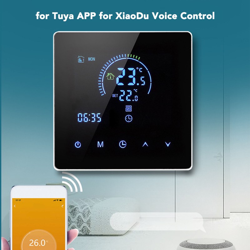 16A Digital Thermostat with LCD Display Programmable Thermostat Electric Heating