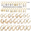 IFKM 24 Pairs Gold Hoop Earrings Set for Women Hypoallergenic