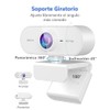 ZZCP Webcam con Microfono para PC,Camara Web para PC HD