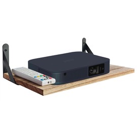 DODOBEYA Projector Shelf Wall Mount Floating Shelf Router Shelf Rustic Wooden Floating Shelf,Wall Mount Projector Rack Holder, Wood Projector Wall Shelf,Projector Holder Stand Floating Shelf Under TV