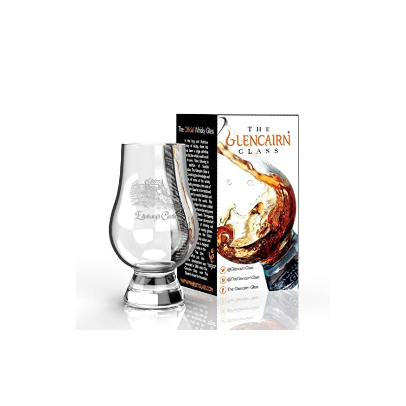 GLENCAIRN EDINBURGH CASTLE SCOTCH MALT WHISKY TASTING GLASS