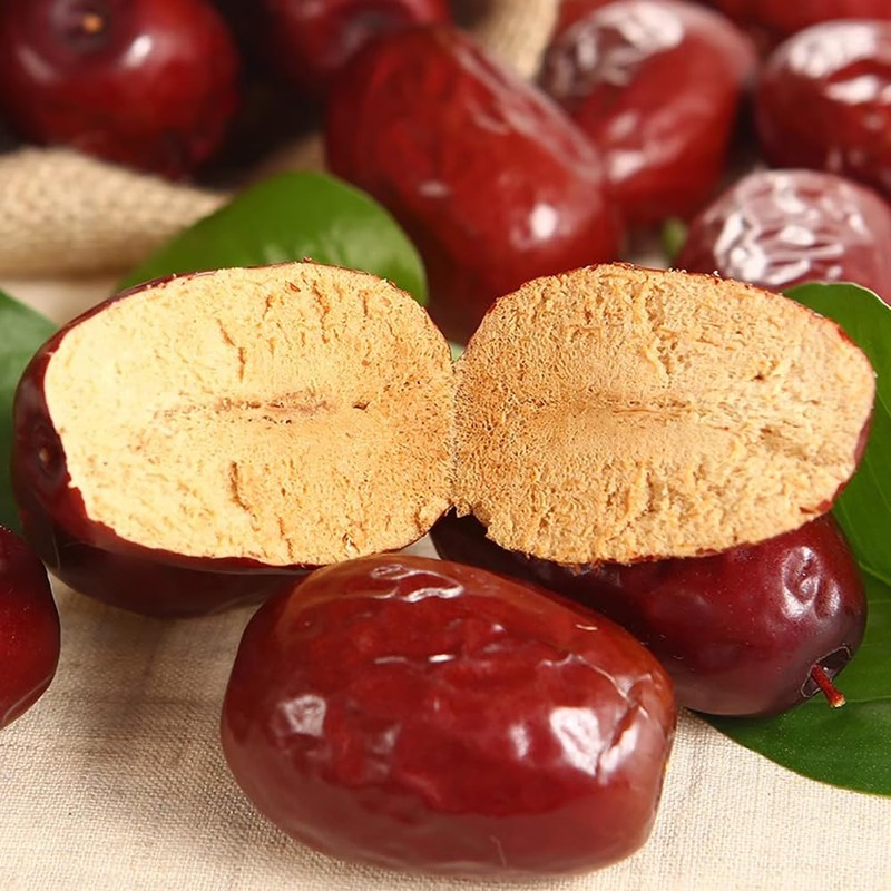 1.1lb Red Dates Organic Jujube Fruit Dates Each 3-4.5cm In