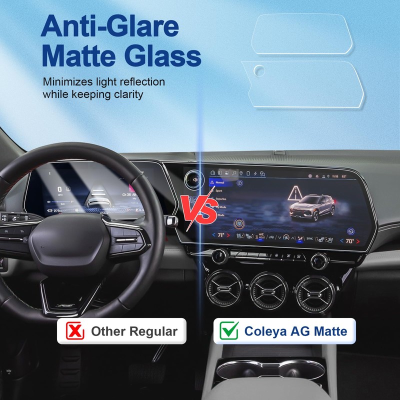 Coleya Anti-Glare Matte Screen Protector for 2024 2025 Chevy Blazer