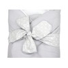 TupTam Baby Swaddle Blanket Padded Wrap with Deco Bow, Gray,