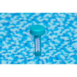 Bestway Flowclear Dosing Float Thermal Set 16.5 cm Diameter Floating Pool Thermometer Easy Monitoring of Water Temperature Pool Water Clean and Crystal Clear