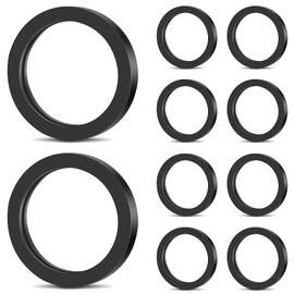 Pack of 10 Replacement Gas Seals, Gas Can Outlet Seals, Fuel Washer Seals, Rubber Fuel Outlet Seals, Compatible with Most Gas Can Spouts
