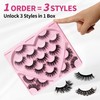 CINYOLA Mink Lash Fluffy Wispy False Eyelashes, Fake Lashes Extension