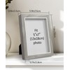 Afuly 7x5 Photo Frame Grey Wooden Deep Picture Frames with