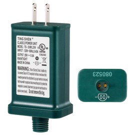Enhon 29V LED Power Supply, UL Certification LED Transformer Replacement Class 2 Power Supply, Low Voltage Transformer US Plug Adapter for Christmas Tree Light, Green, Right Positive(TS-26WL29V)