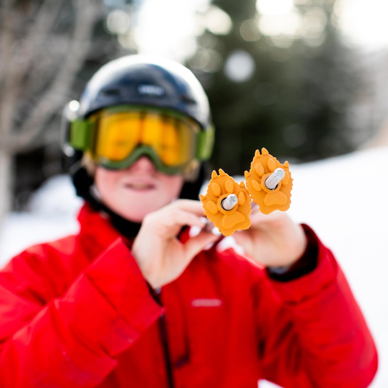 Stoke Tracks Fox Paw Ski Pole Baskets (Hot Pink)