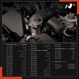 A-Premium Fuel Tank Pressure Sensor Compatible with Hyundai, Kia & Genesis - Accent, Azera, Ioniq, Kona, Santa Fe, Sonata, Tucson, Forte, K5, Niro, Sedona, Seltos, G70, G80, G90 - Replace# 9410930304