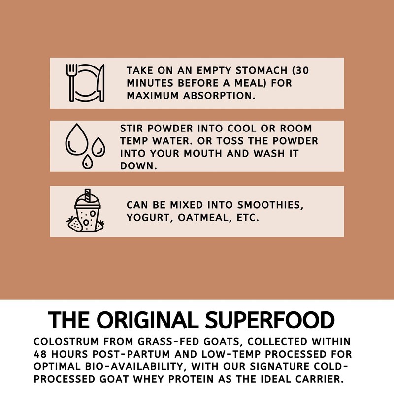 Mt. Capra Goat Milk Colostrum | for Healthy Immune System,