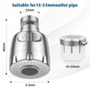 Vinabo Faucet Aerator, 360 Degree Rotating Swivel Head, Water Saving