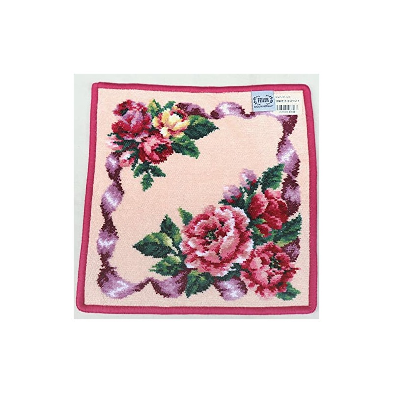 Faylor Rose Adagio (Pattern Name) Handkerchief, 9.8 x 9.8 inches