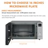 16 inch Microwave Glass Plate WB49X10189 Glass Turntable Plate Compatible