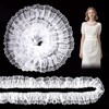 10 Yards Double Layer White Lace Ribbon, 1.97 in Width