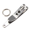 SuperglockT Silver Key Ring Key Clip Carabiner with Key Ring