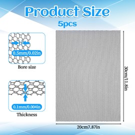 5 Sheets 0.5mm Black Eye Mesh Plastic PVC Waterproof Printable Eye Mesh for Furries Cosplay Props Fursuits Sculptures Handicrafts Handicrafts Making 11.8in x 7.87in Supplies