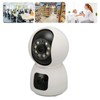 Security Camera 2K 4MP Dual Lens 2.4G Mobile App 360°