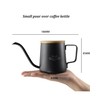 MERMOO YILAN Pour Over Coffee Kettle 12oz, Gooseneck, Wooden Lid,