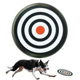 Rainbow-K9 Dog Flying Disc Lightweight, Floating Water Dog Toy, Dog Launchers Toy, The Best Gift for Your Lovely Pet (Black-2)