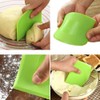 Dough Scraper Set of (1+1), Stainless Steel Bench Scraper Chopper