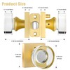 newliplace Glass Door Knobs Interior, Privacy Gold Door Knob with