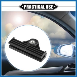 A ABSOPRO 2 Pcs Window Door Glass Channel Retainer Clip, 2.76"x1.46"x0.47" Glass Regulator Holder Sash Clip Universal for Car Truck Van Durable Plastic Black Item Replacement
