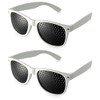 Ganzoo Pinhole Glasses/Grid Glasses for Eye Training for Relaxation, with
