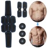 Abdominal Muscle Stimulator EMS Fitness Training Muscles Massage Sticker Blue