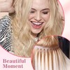 FEXICHUJI Hair Extension Microlink Tool Kit, 1000 Silicone Nano Microbeads,