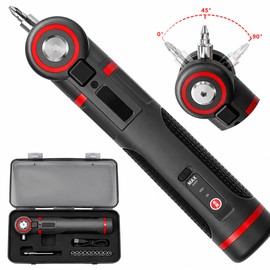 Adjustable Angle Electric Screwdriver Set for DIY Repair – Rechargeable Lithium Powered Tool with Flexible Head Design for Home Projects