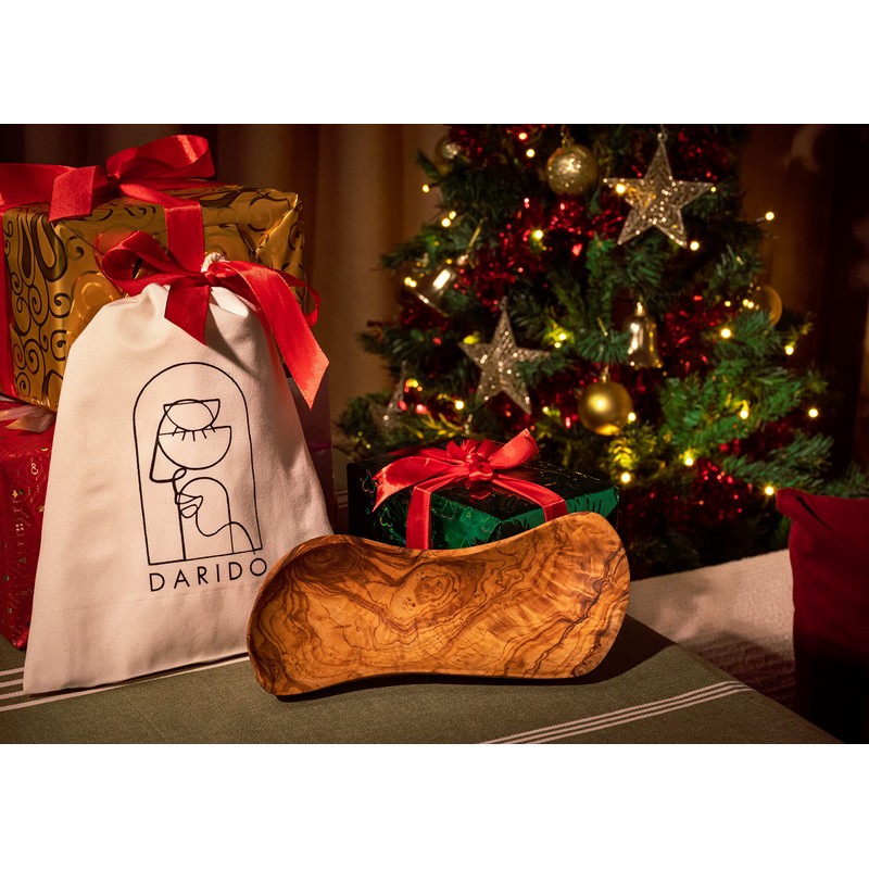 Darido Olive Wood Snack Plate 24 x 10 cm -
