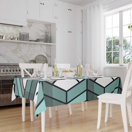 Le Jardin du Lin Kitchen Decoration, Tablecloth, 140cm x 160cm - Designed and Manufactured in Turkey