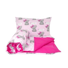 2 pcs PRAM Quilt Duvet and Pillow Set to fit Children pram Mini cot or Crib (6)