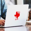CafePress Texas Born & Raised Rectangle Bumper Sticker Car Decal