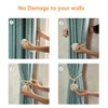 Melaluxe 2 Pack Curtain Tiebacks - Heavy Duty Curtain Rope