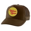 Top Less Chicas Trucker Hat Funny Embroidered Adjustable Snapback (Brown)