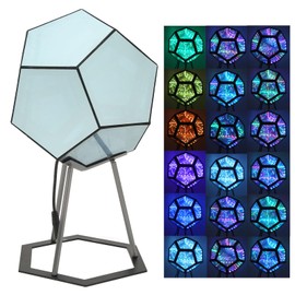 ciciglow Infinity Dodecahedron Colour Art Light LED Night Light Lamp for Children's Room Bedroom Living Room USB Power Supply Adjustable Colour Acrylic and Plastic Material ciciglow38ovkhxr7p