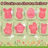 Partywind 8 Styles Easter Bunny Cookie Cutters, Easter Biscuit Fondant