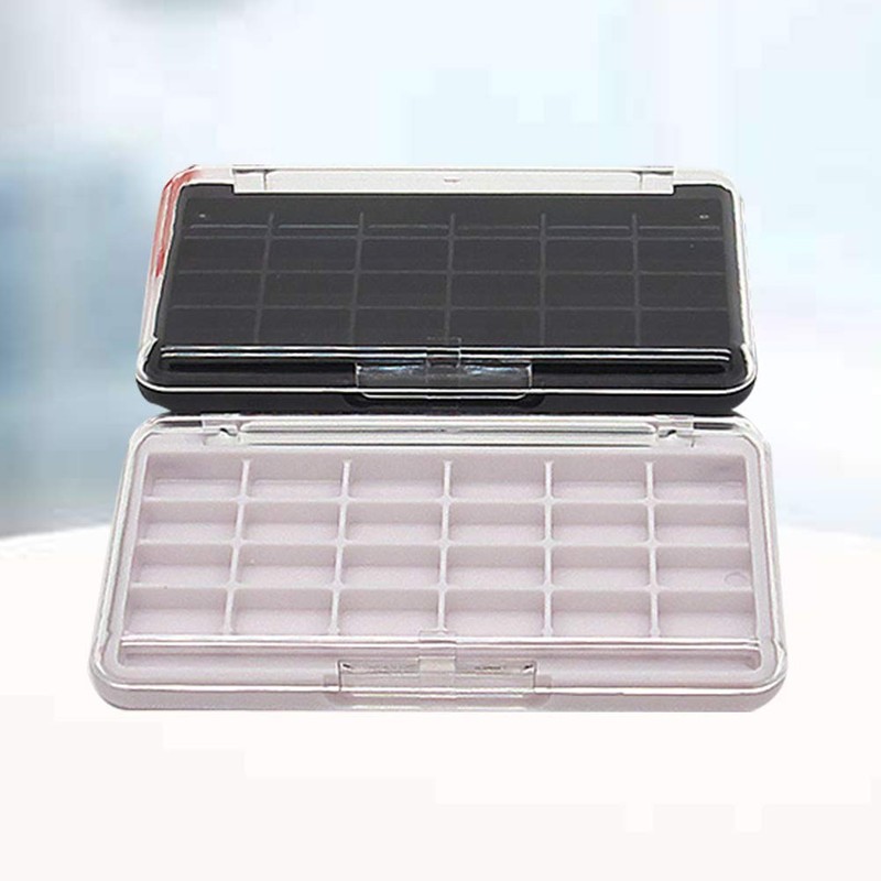 2PCS 24 Grids Empty Refillable Container Case Make Up Palette