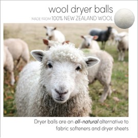 Three by Three Seattle Felt·Like·it!™ Wool Dryer Balls + Storage Bin: Reduce Drying Time, Static Cling, and Energy Use | Natural Alternative to Fabric Softeners (Pack of 6)
