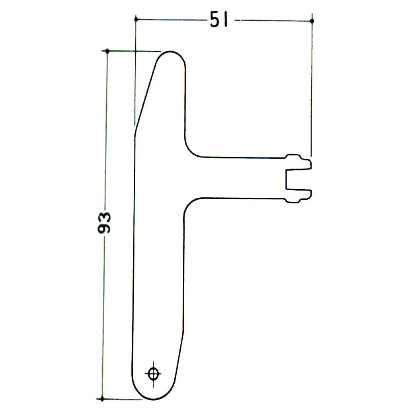 Kumamoto H-32 Distribution Board Lock Handle