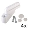 Ruilasago 8X Sash Jammer + Fitting Screws, uPVC PVC Window