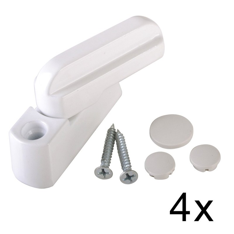 Ruilasago 8X Sash Jammer + Fitting Screws, uPVC PVC Window
