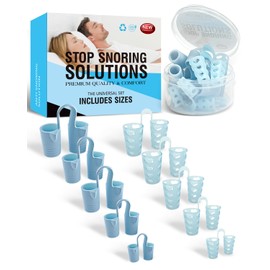 MQXUNMI Anti Snoring Devices, 10 Pack Soft Silicone Nose Vents with Different Sizes to Stop Snoring, Effective Snore Stopper Nose Dilator to Enjoy A Peaceful Night's Sleep