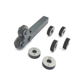 Pivot Head Diagonal Dual 2 Wheel 1.5 MM Pitch Knurling Tool for Lathe Machine