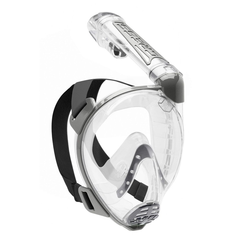 Cressi Duke Adults Full Snorkelling Mask, silver, m/l