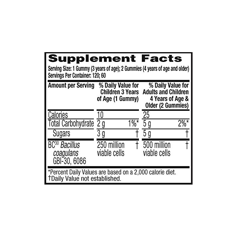 Schiff Digestive Advantage Gomitas probióticas, SpecialUnits 1 paquete (120 unidades)